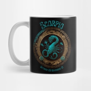 Retro Scorpio Zodiac Sign Mug